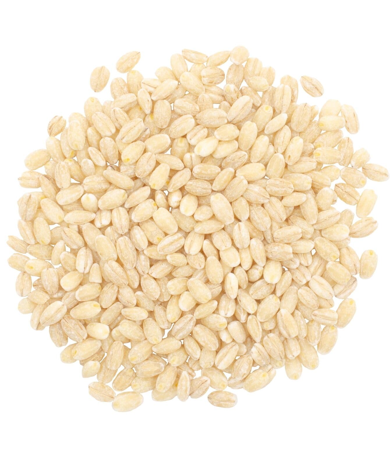 CLEAR CREEK Pearl Barley packaging highlights non-GMO, kosher, vegan features