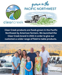 CLEAR CREEK lentils label details emphasize kosher and vegan certifications