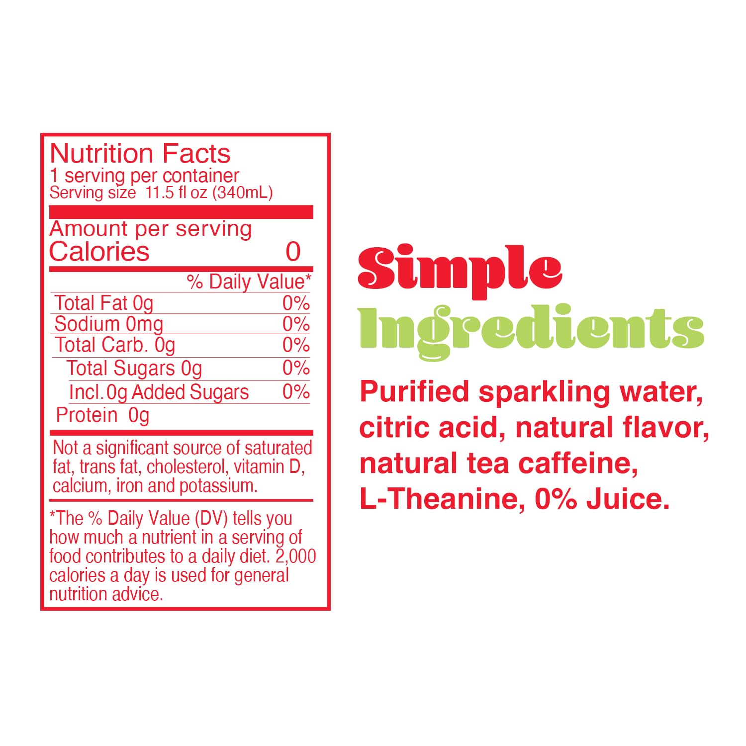 Clear Cut Phocus can with Strawberry Kiwi highlighting portable energy without calories.
