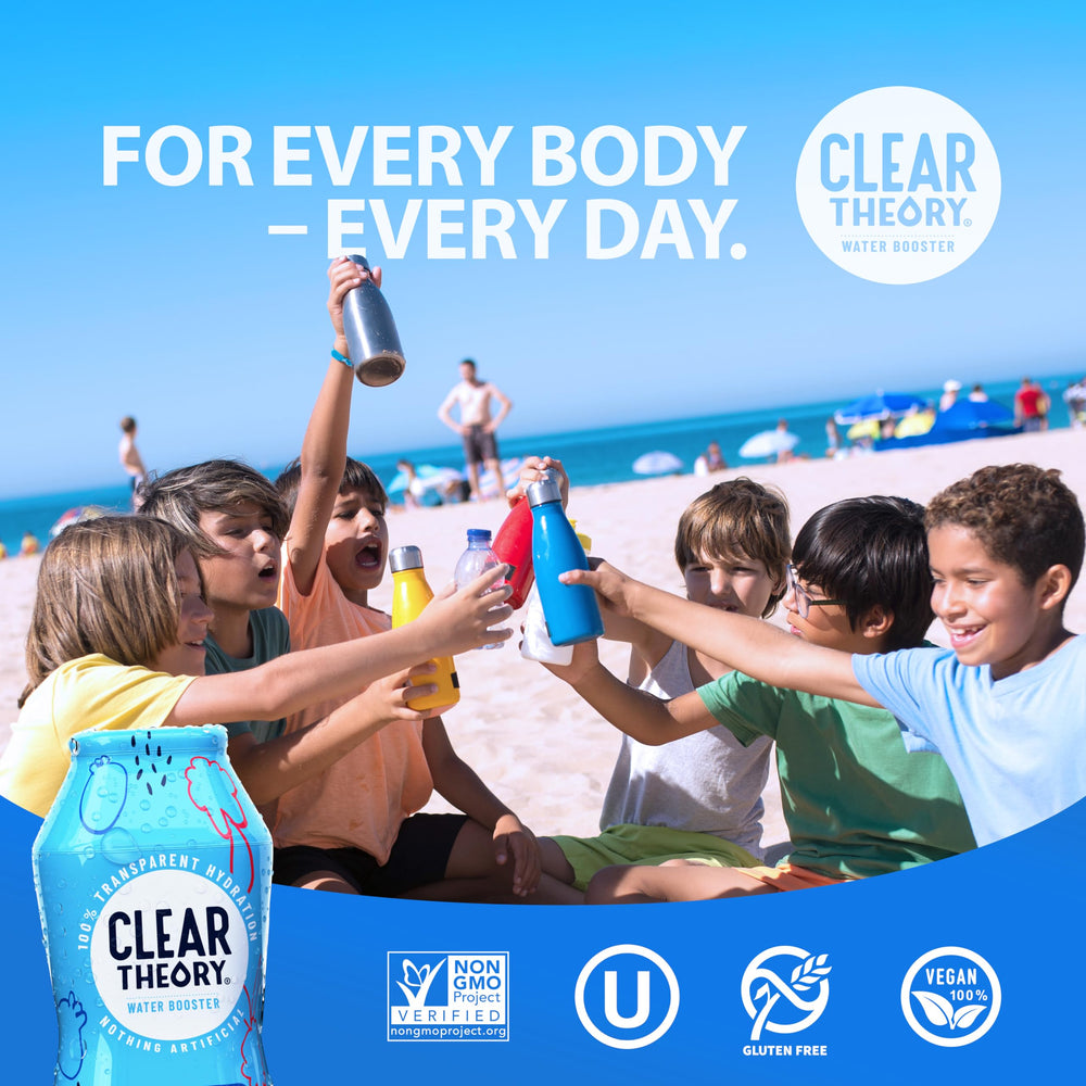 Clear Theory electrolyte blend with zinc and low calories for flavor