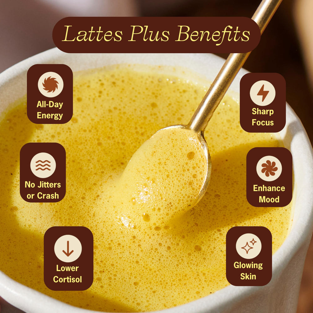 Clevr Lions Mane and Reishi blend bag for a soothing, adaptogenic latte