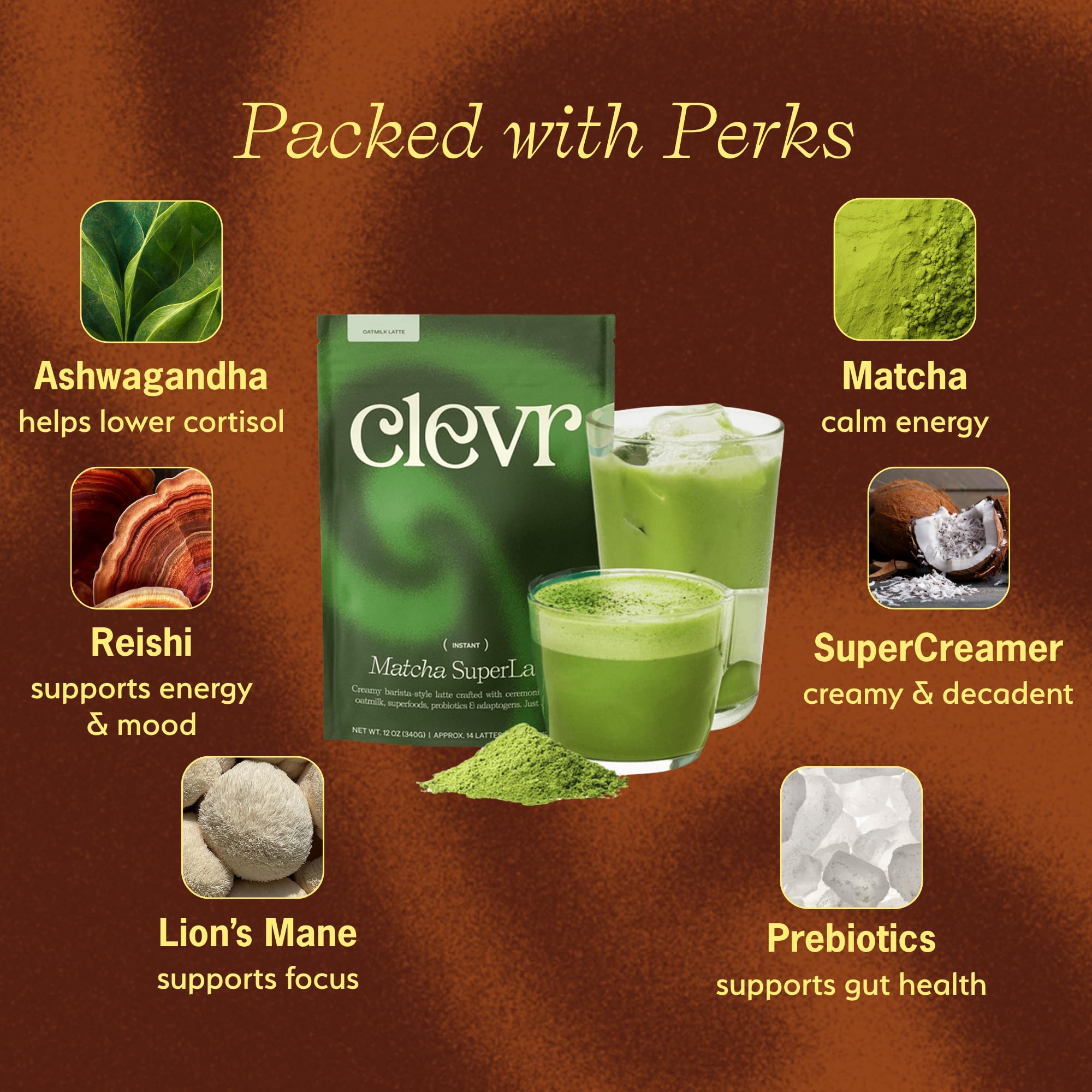 Iced latte in glass showcasing refreshing, dairy-free blend