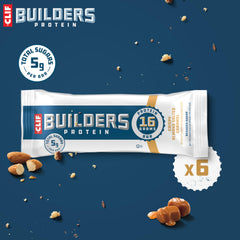 Texture detail of almond pieces in CLIF BUILDER'S Crispy bar
