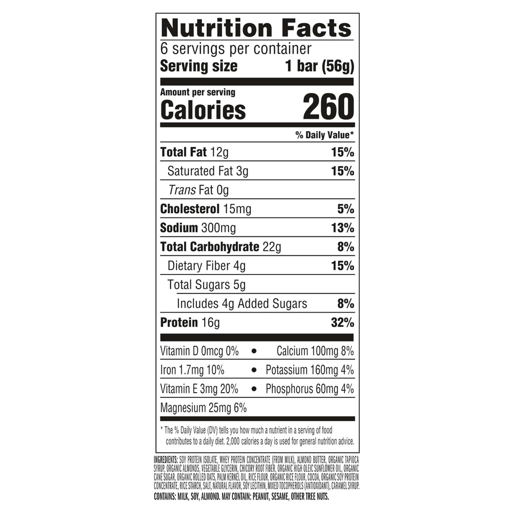 CLIF BUILDER'S Crispy Almond Salted Caramel multipack packaging for on-the-go fueling