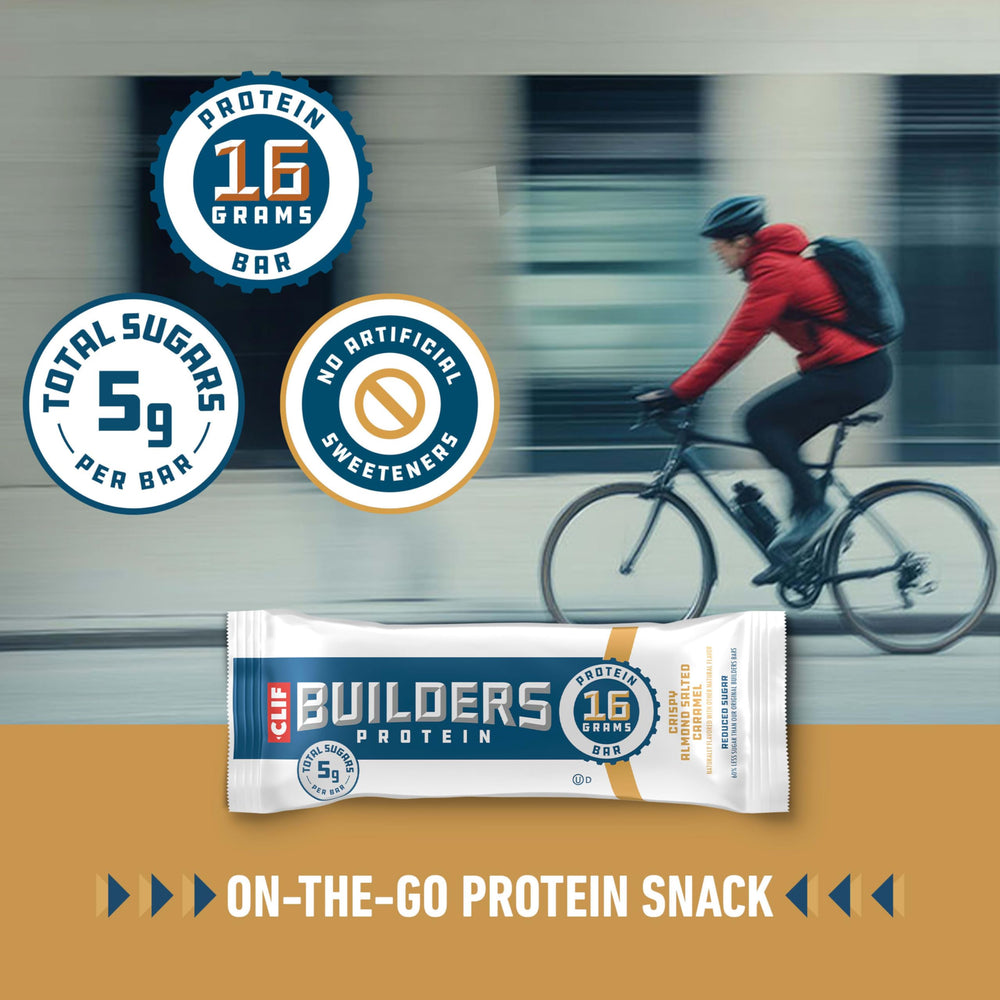 Whey protein nutrition label on CLIF BUILDER'S bar