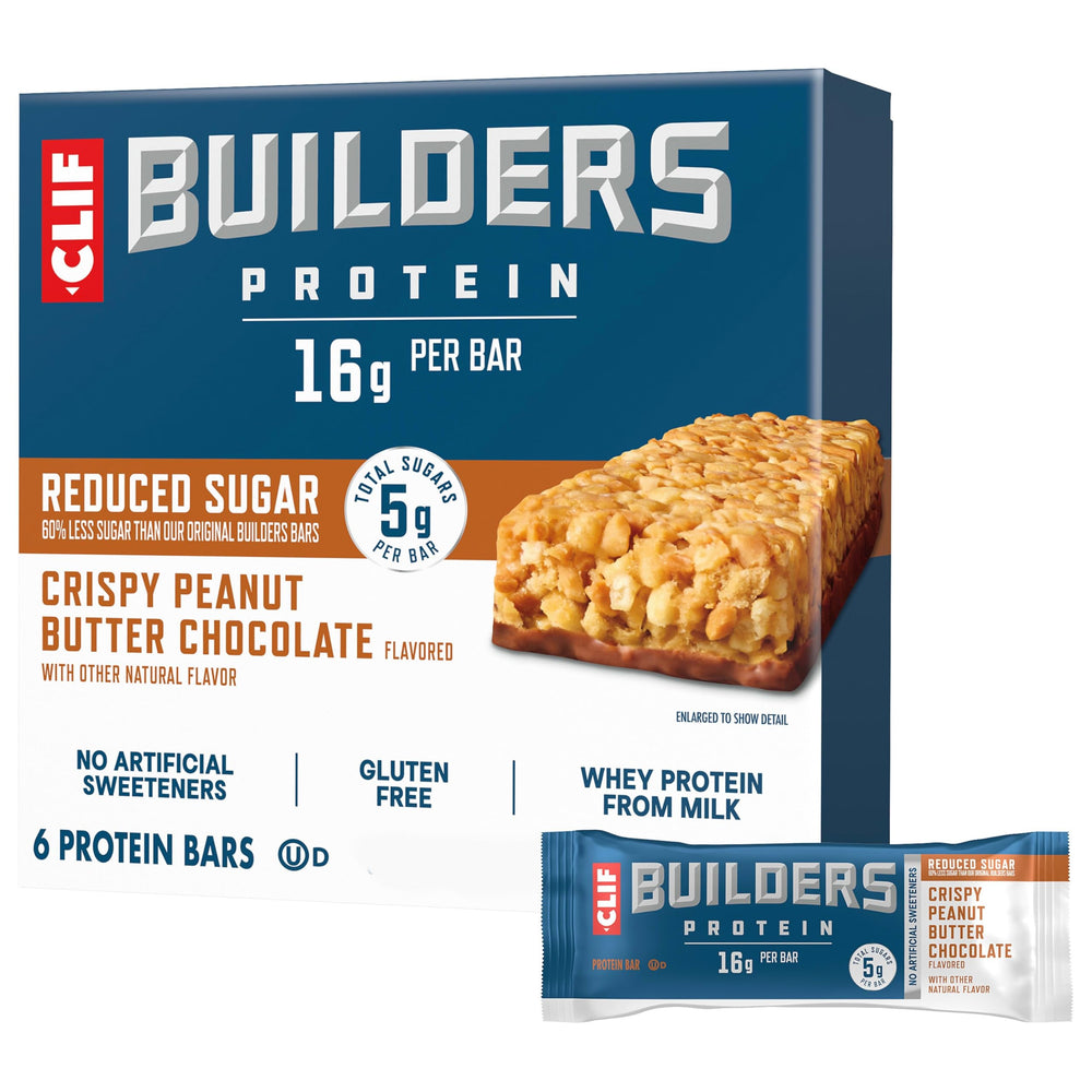 CLIF BUILDERS Crispy Bar packaging shown for grab-and-go fueling.