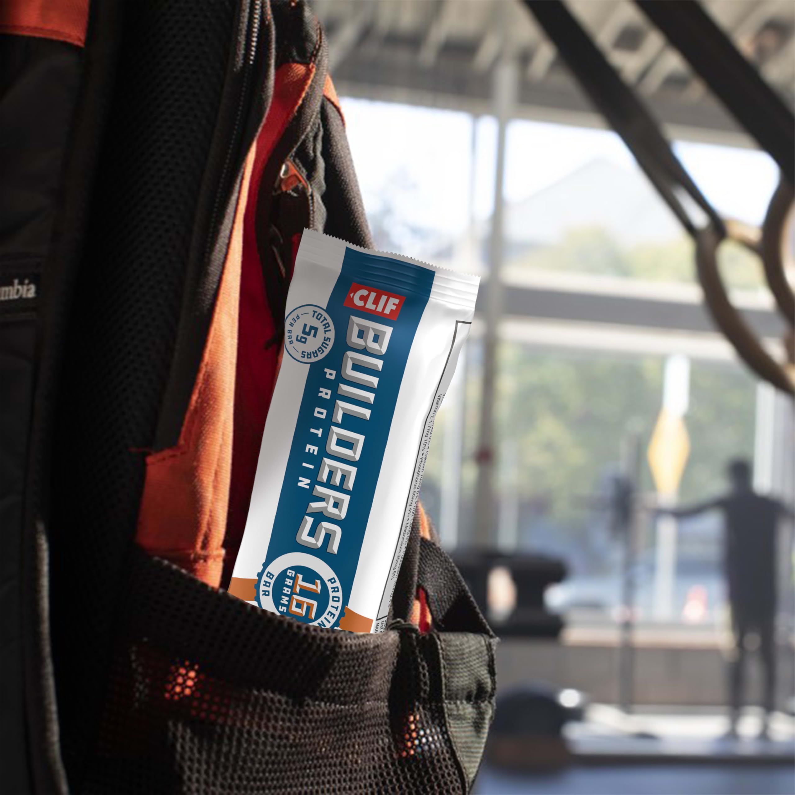 Six-pack CLIF BUILDERS bars for convenient refreshment.