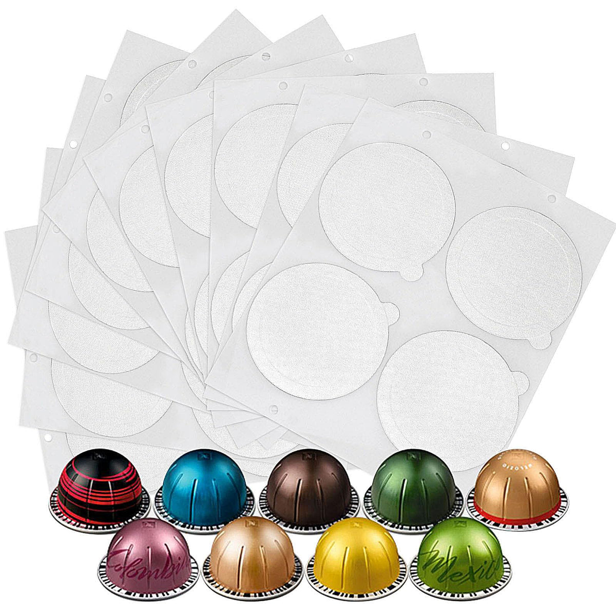 Clinuse 61mm aluminum lid on Vertuo pod seals airtight coffee