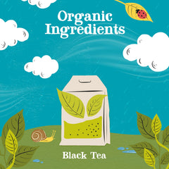 Clipper Tea Organic Fairtrade Everyday box open with tea bags ready for use.