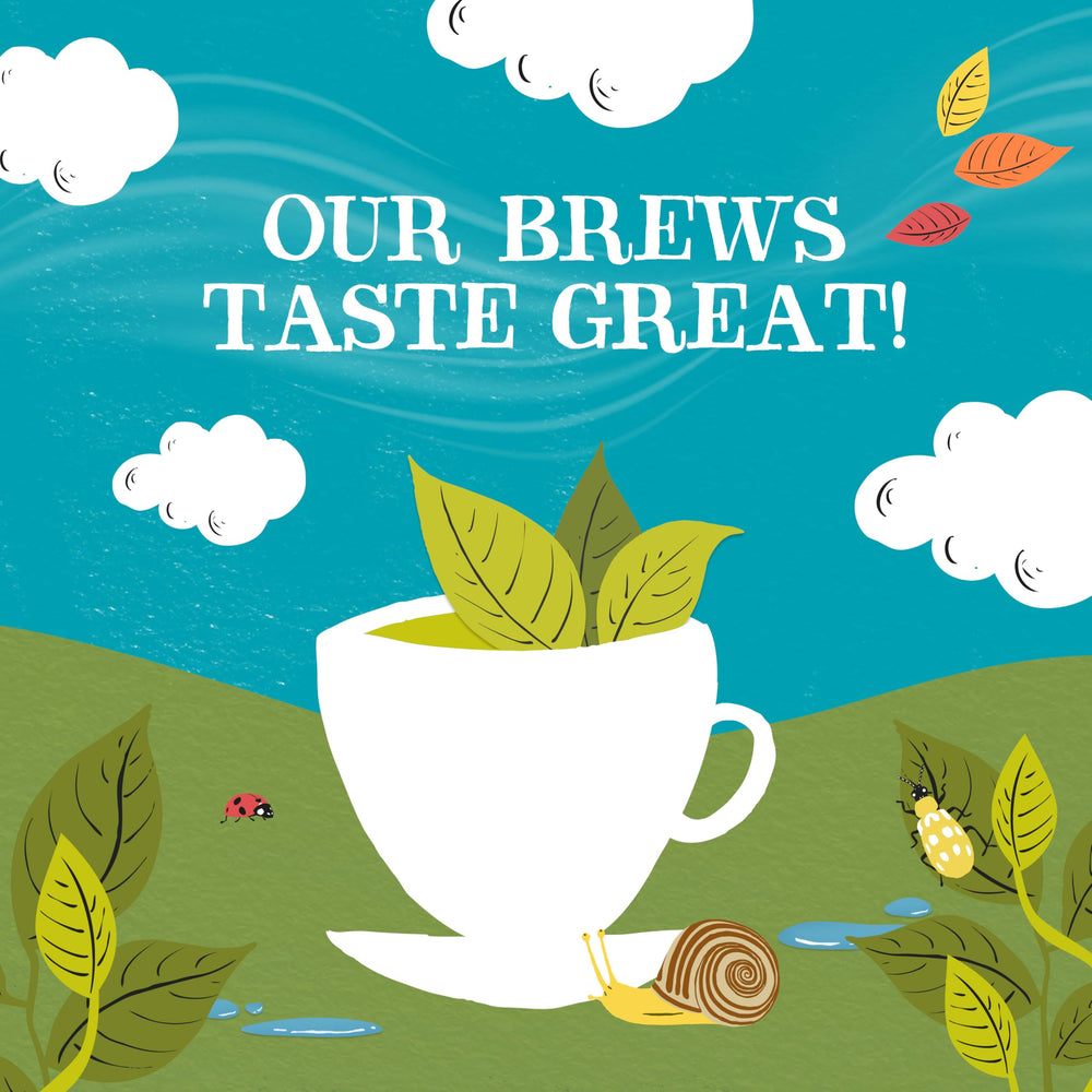 Clipper Tea Organic Fairtrade Everyday label close-up showing USDA Organic and Non-GMO credentials.