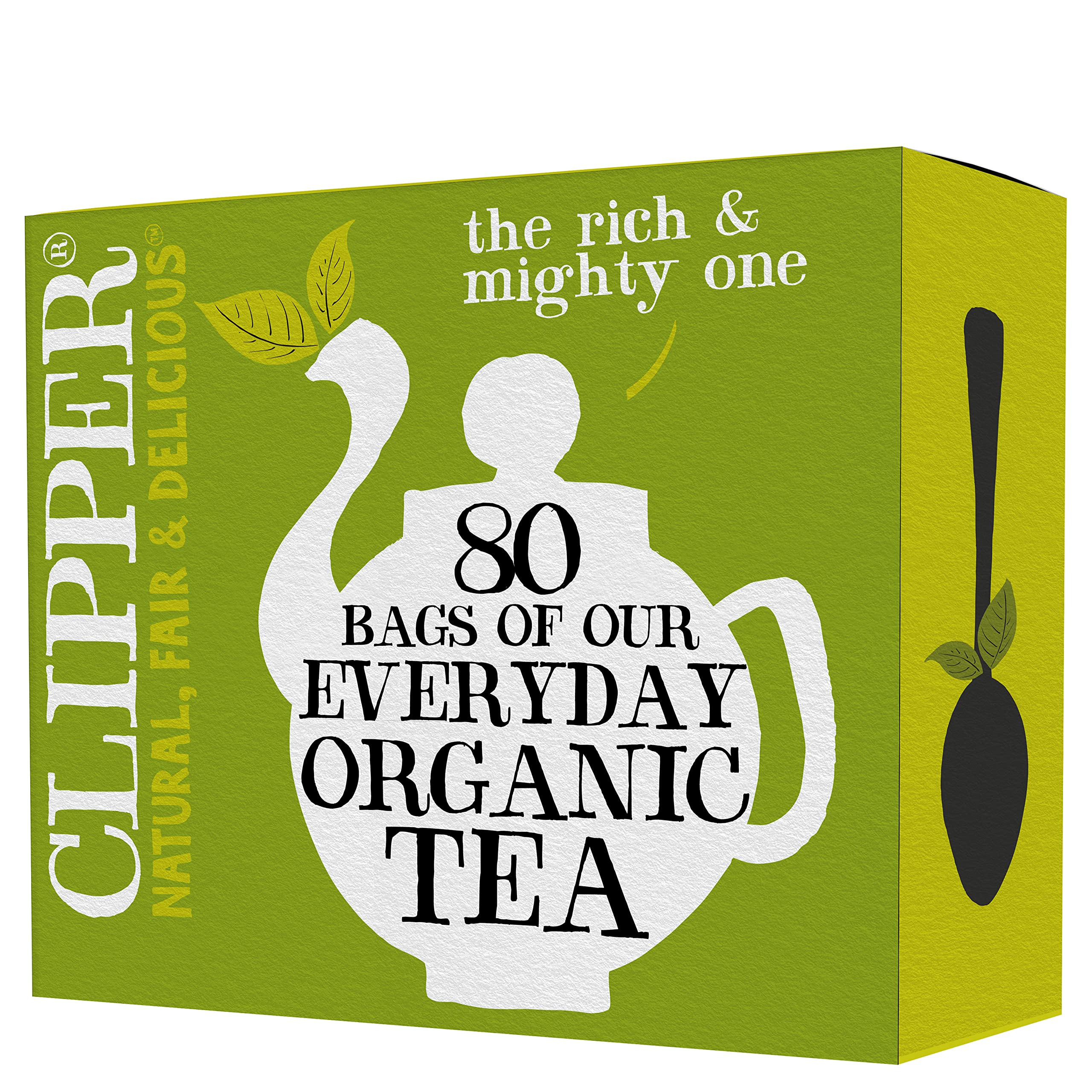 Clipper Tea Organic Fairtrade Everyday pack-front highlighting sustainable sourcing for daily tea rituals.