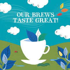 Unbleached tea bags from Clipper Tea in pack