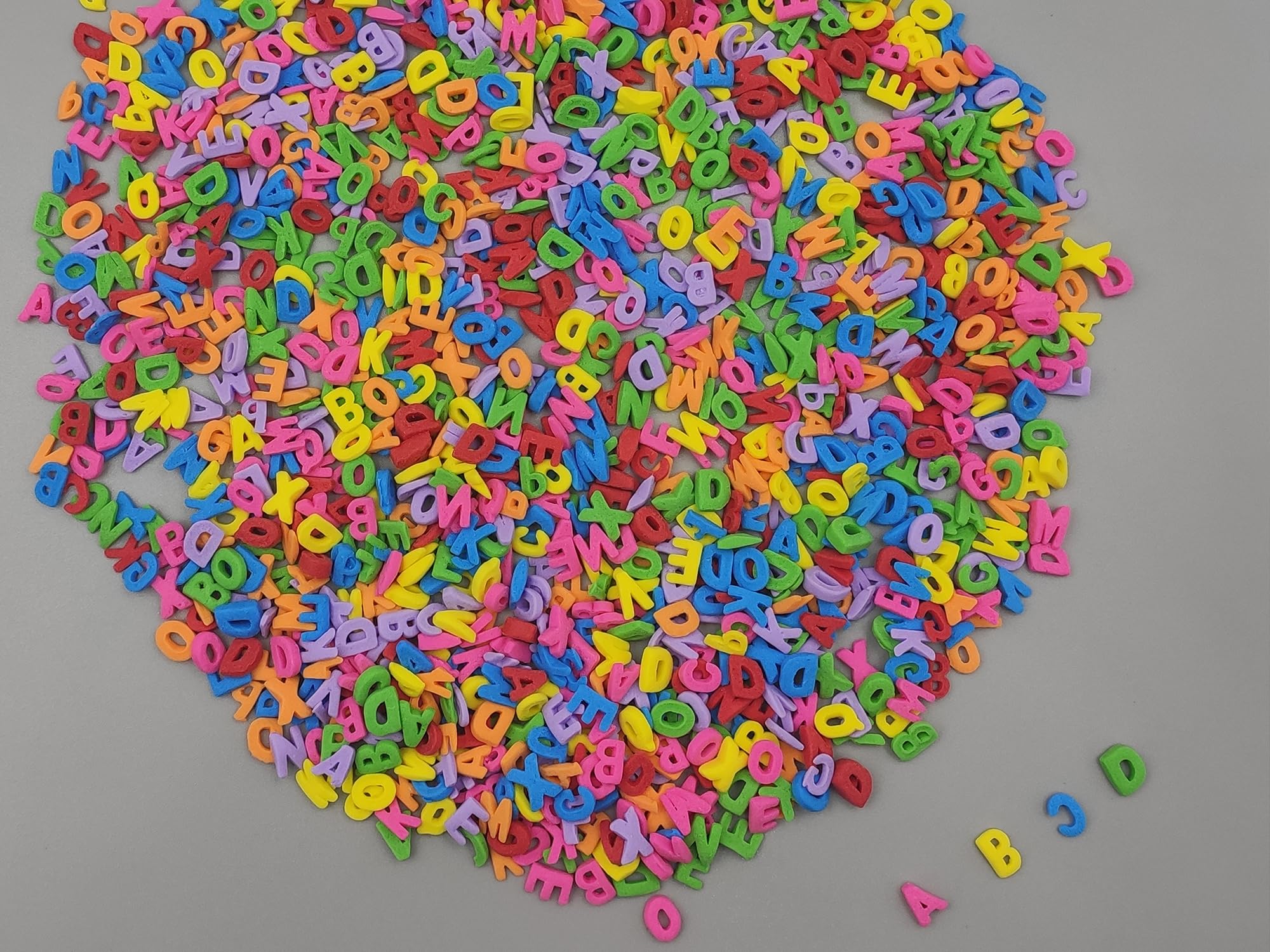 Clonynix colorful sugar letters for cupcakes elevate birthday treats with fun education flair.