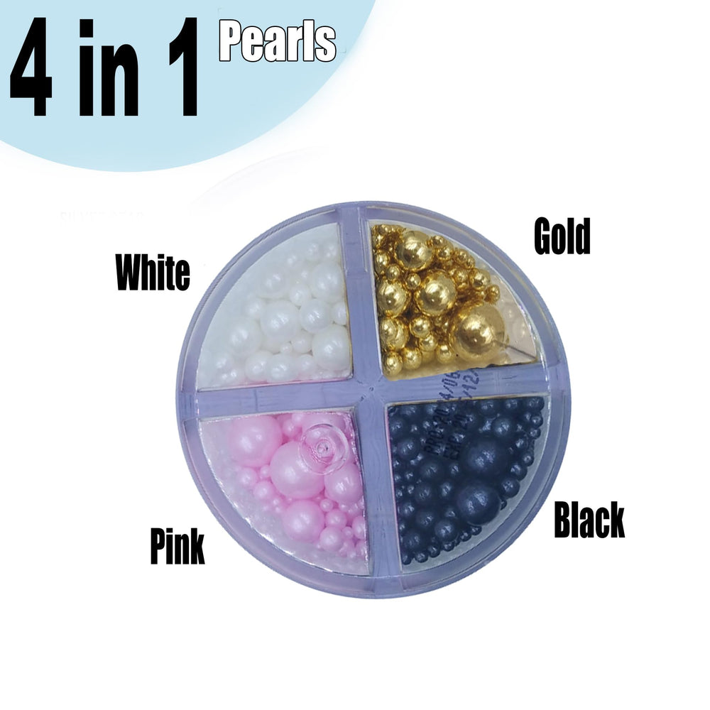 Clonynix edible 4-in-1 pearls gold for luxurious wedding cake accents.