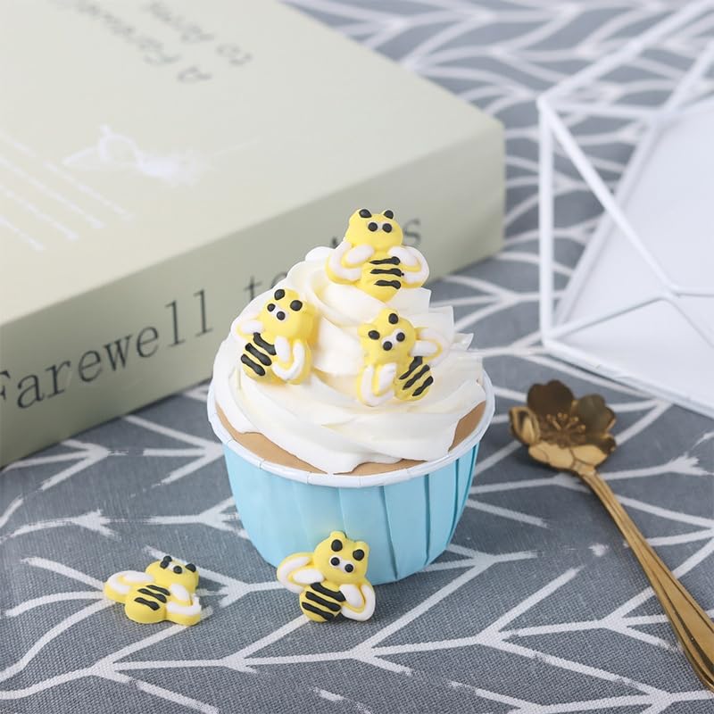 Clonynix bee toppers atop cupcakes boost color and celebration vibe