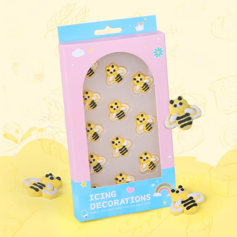 Clonynix edible bee toppers for donuts and pastries add playful touch