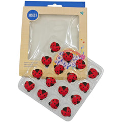 Clonynix ladybug sprinkles on cupcakes for festive dessert decoration