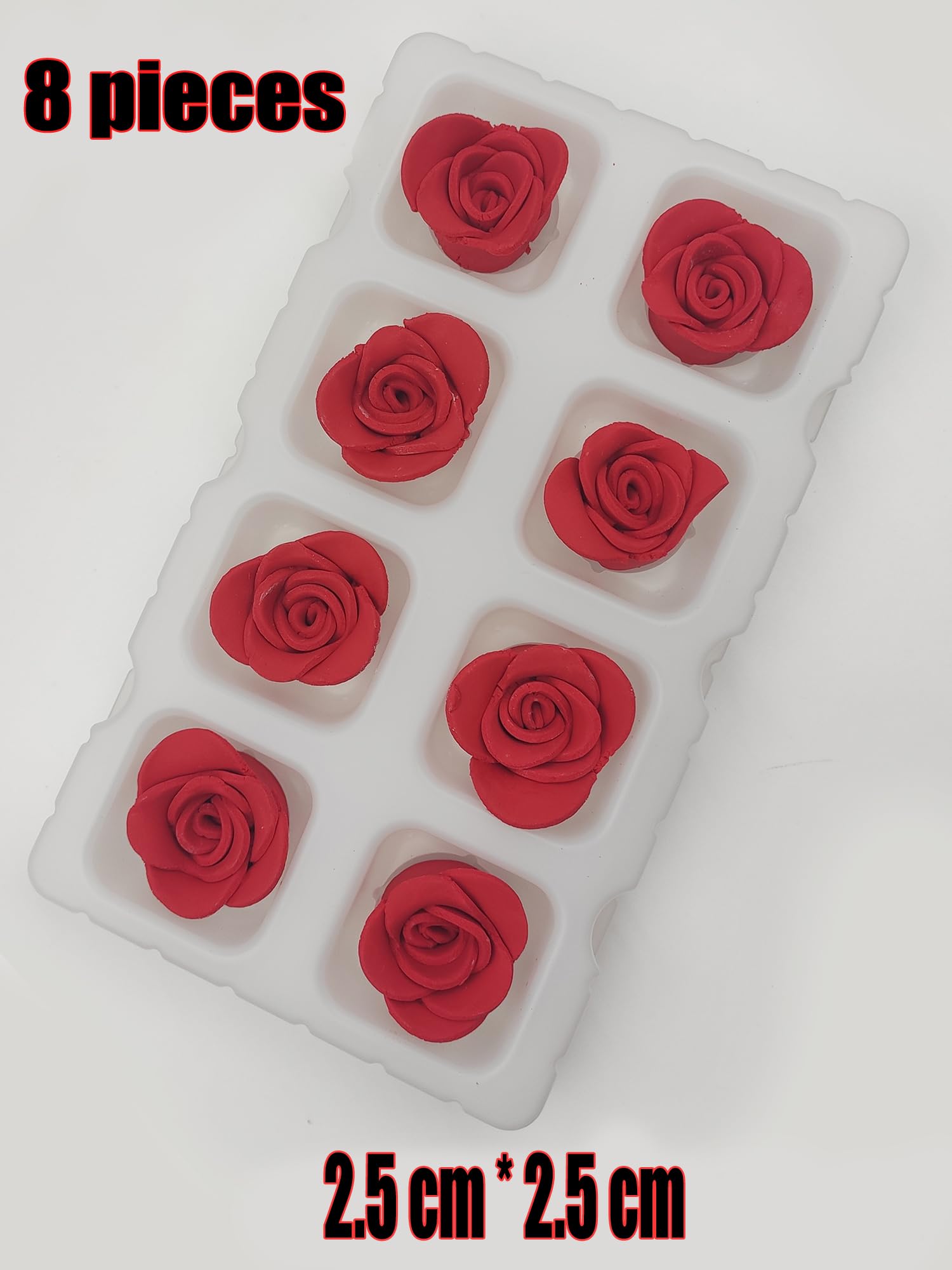 Clonynix Valentine’s Day rose decorations enhance cakes and cookies with romance.