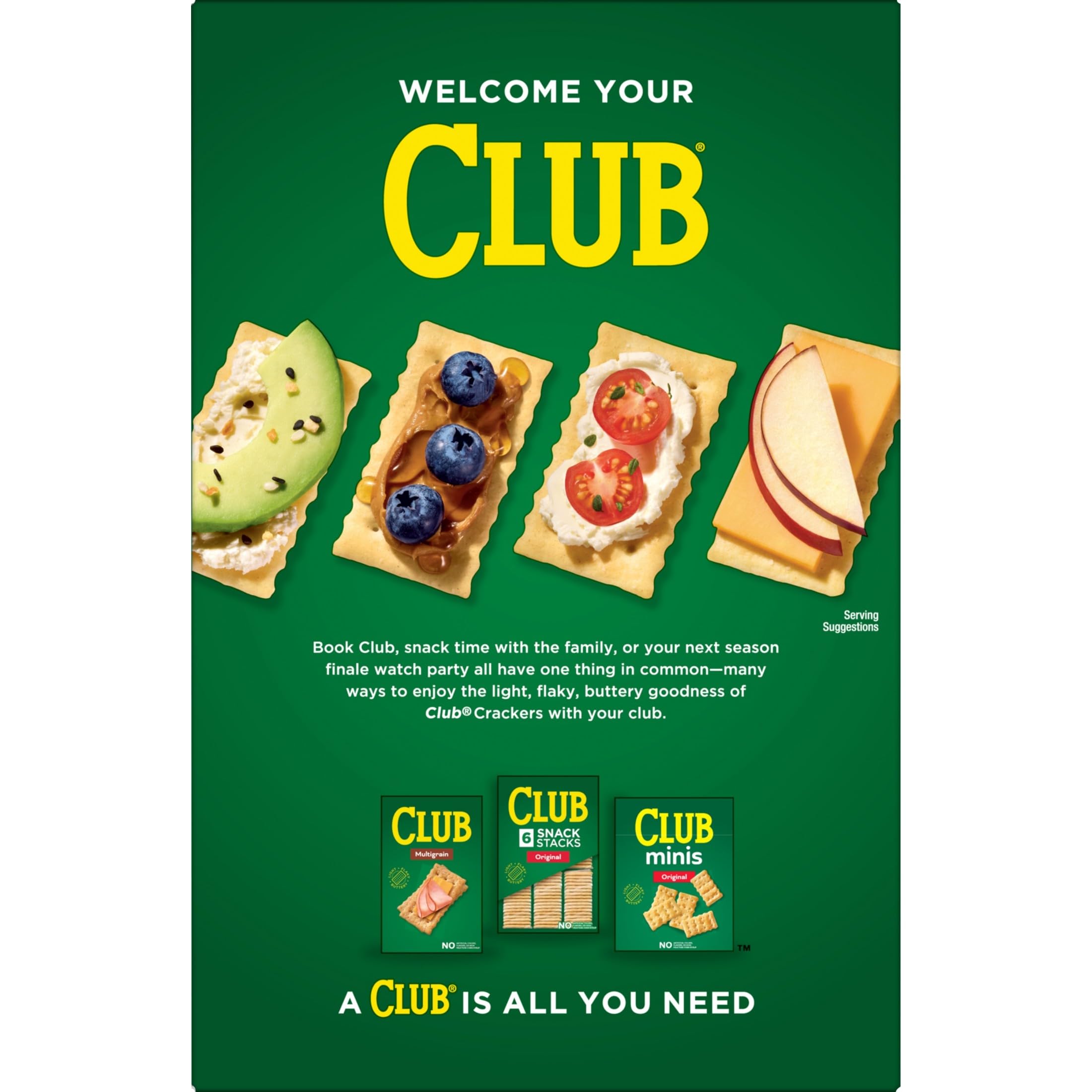 Club Crackers Reduced Fat dipping with fruit and spreads