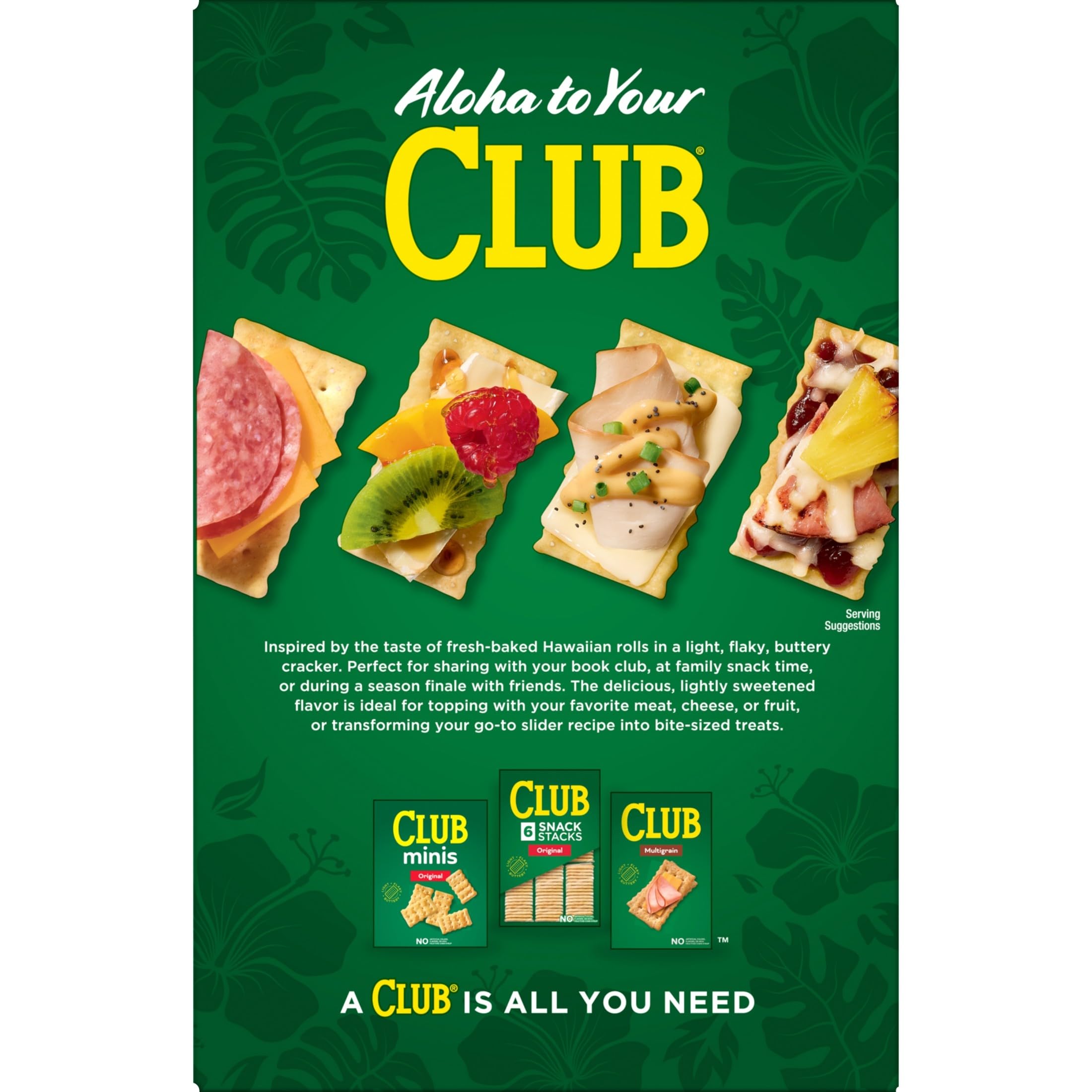 Club Crackers Sweet Hawaiian tasting plate for easy entertaining