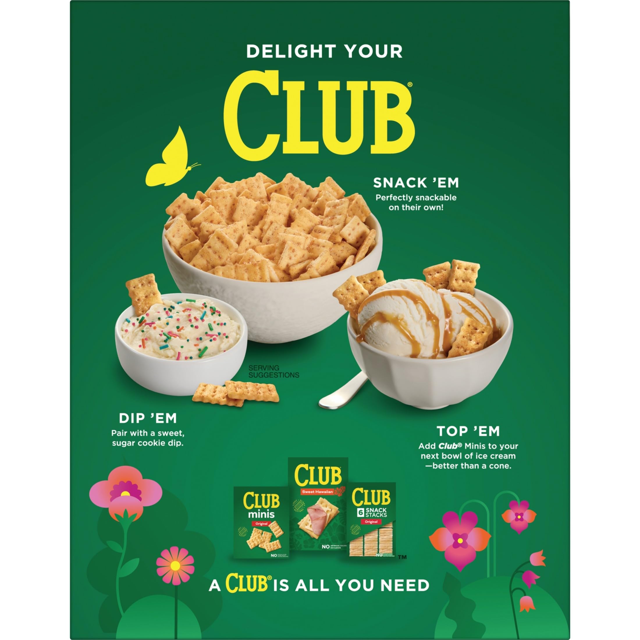 Club Minis crackers served with berries on a plate for pairing ideas.