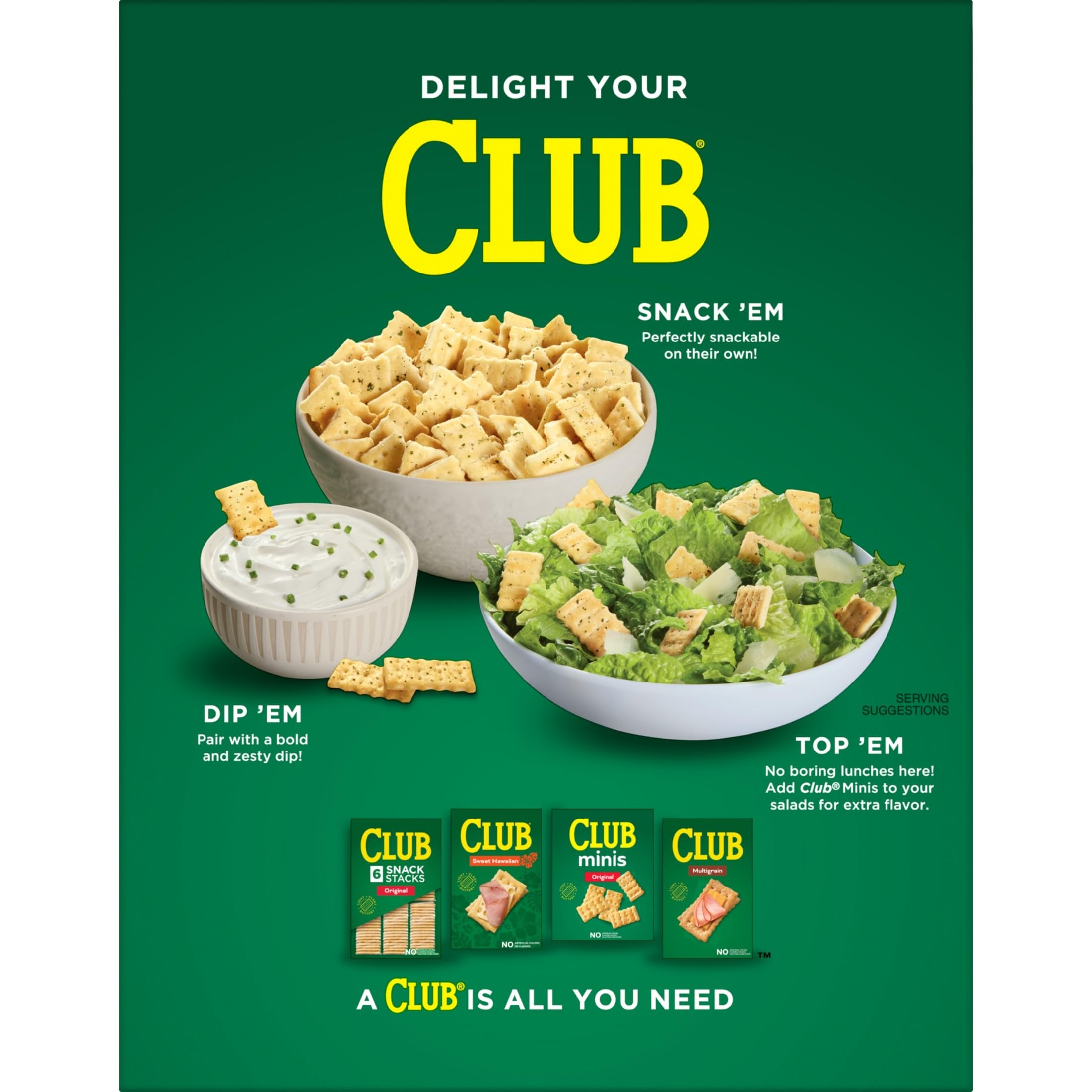 Kitchen counter featuring Club Minis crackers in a casual setup.