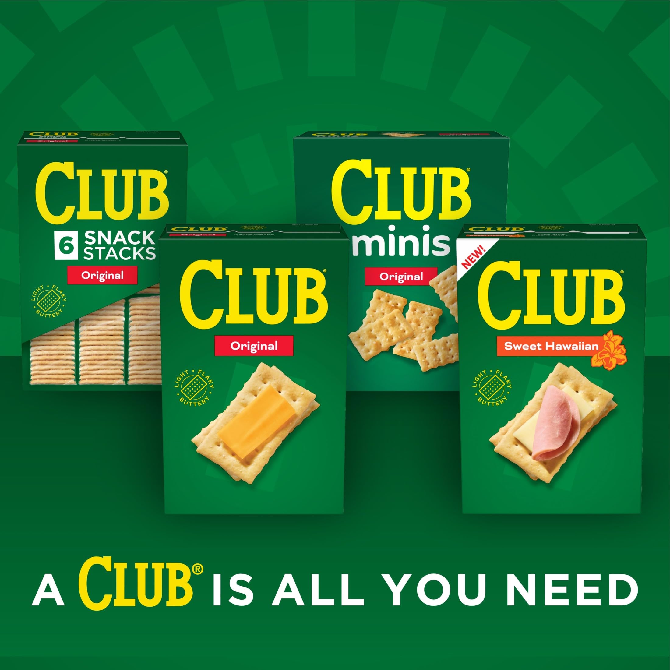Club Minis crackers topping a fresh salad with ranch zing.