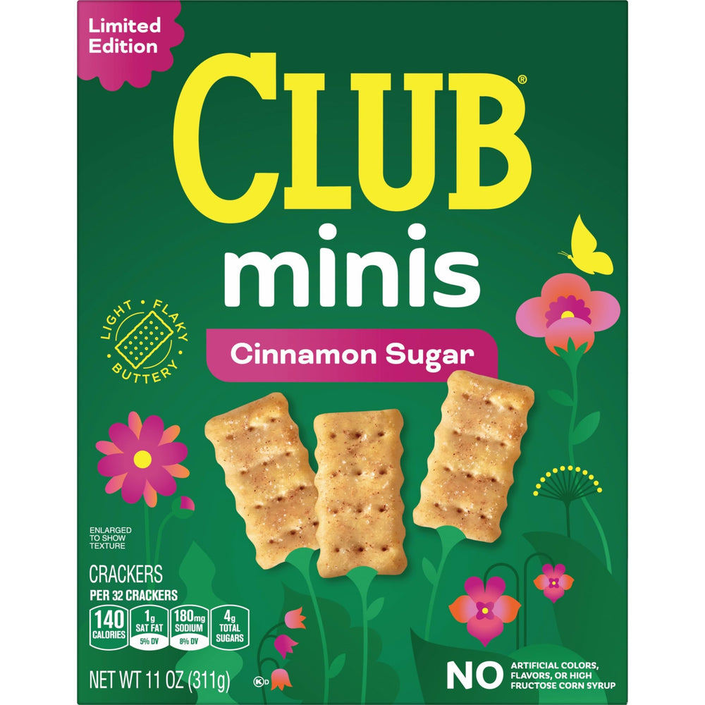 Club Minis Kosher Dairy symbol displayed on the box for dietary awareness.