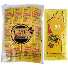 CMC Products mustard packets 50-pack for mess-free convenience on the go