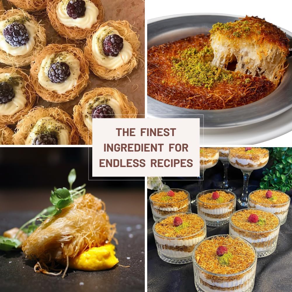 CNYTUS Halal-certified kataifi with natural ingredients and no artificial preservatives.