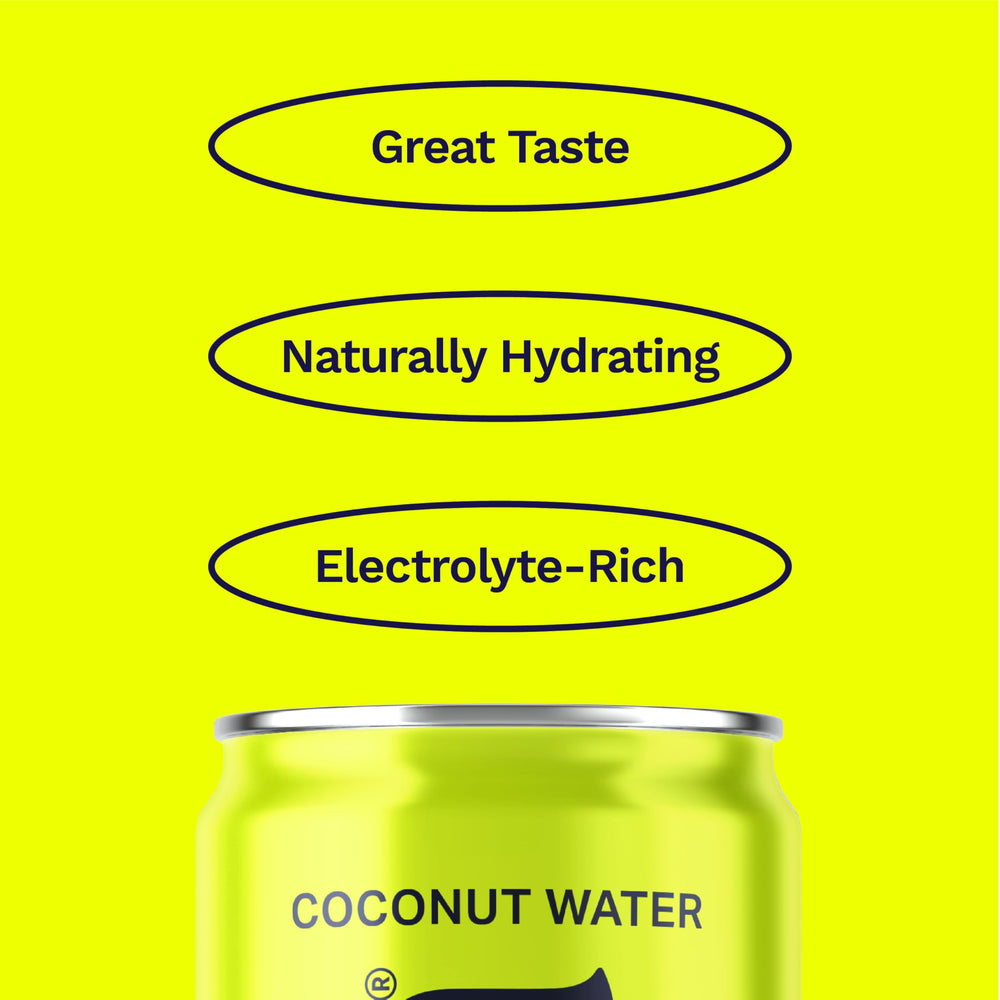 Eco-friendly recycled cans from CoAqua encourage sustainable hydration.