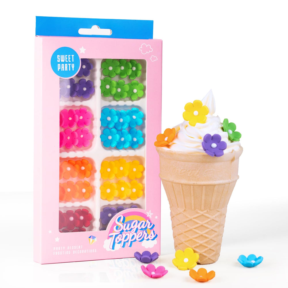 Cobakey edible flowers yellow - vibrant color accents for cookies and cupcakes.