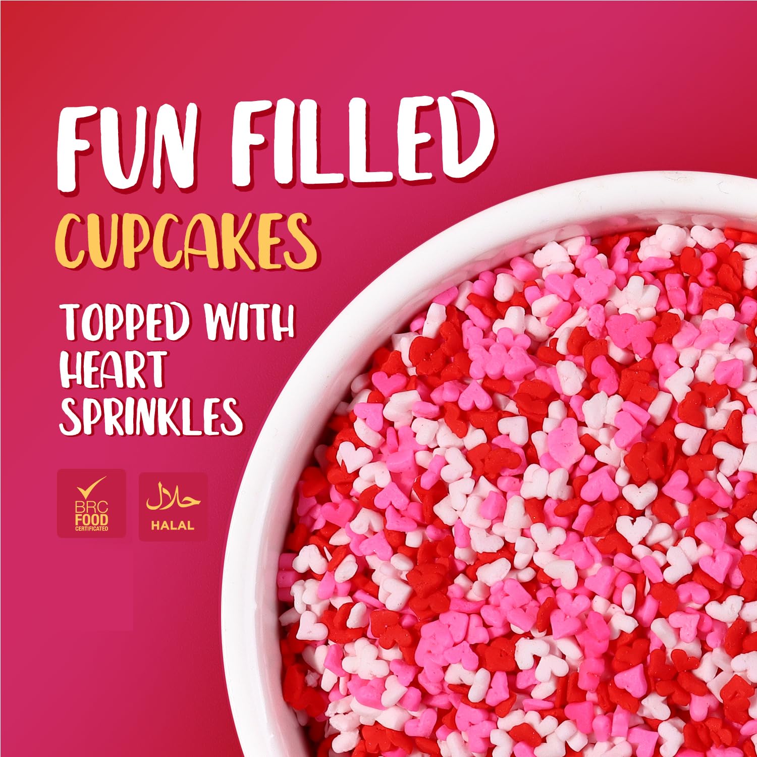Cobakey pink sprinkles on ice cream for a sparkling dessert twist