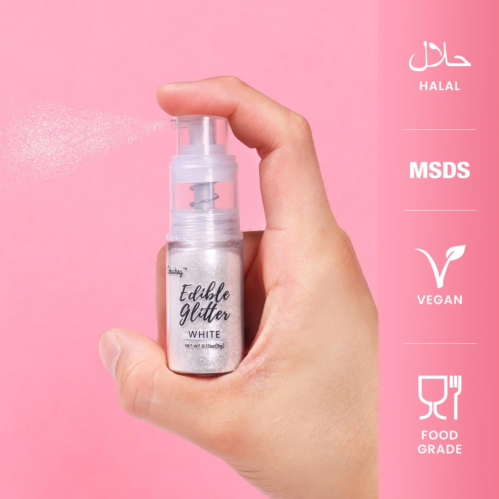 Cobakey Shimmer White glitter spray enhances cocktails with a shimmering touch