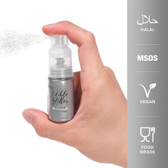Cobakey glitter spray bottle with pump for even application