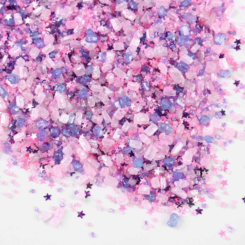 Cobakey sparkling pink sanding sugar ideal for wedding cakes and party desserts.