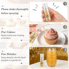 Cobakey spray pump delivers uniform shimmer across surfaces.