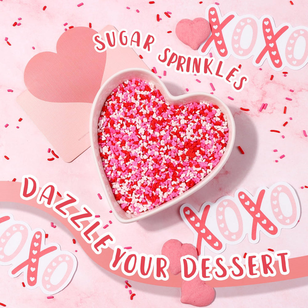Cobakey Valentine Sprinkles on cookies adds playful color and texture