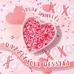 Cobakey Valentine Sprinkles on cookies adds playful color and texture