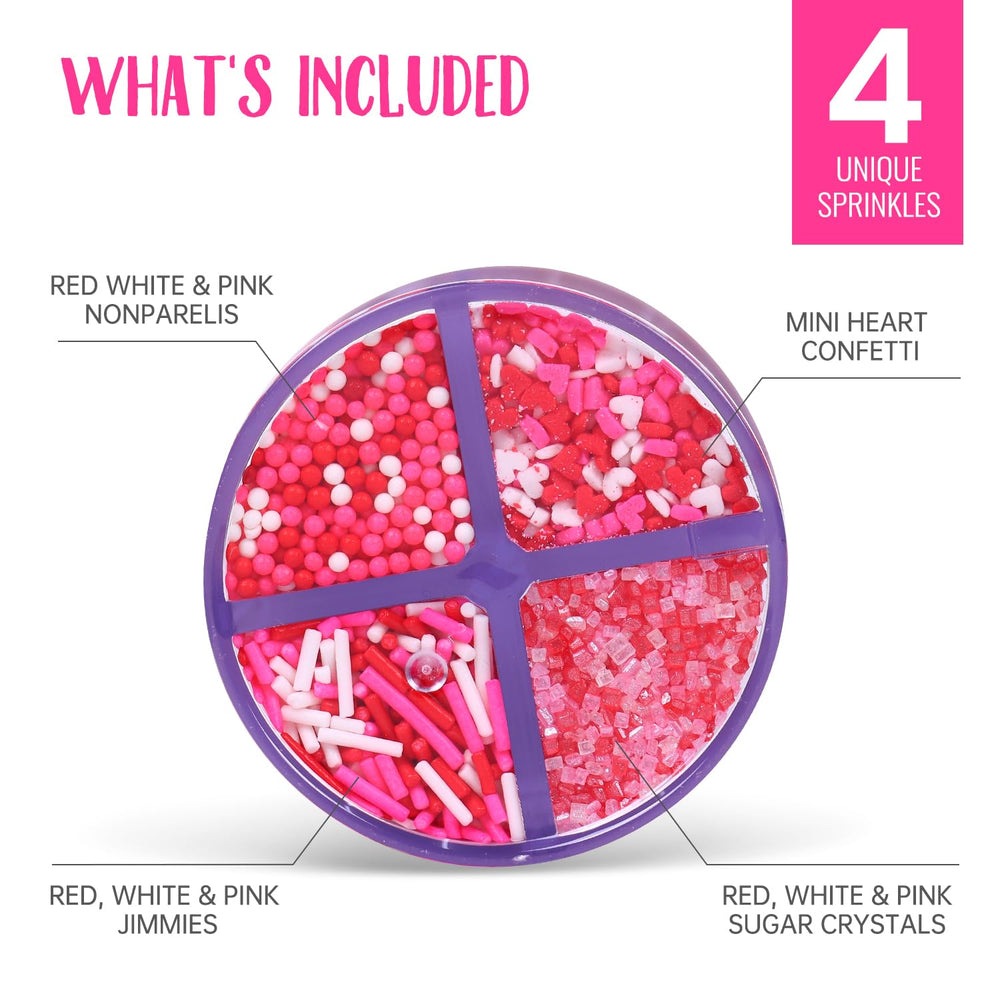 Cobakey Valentines sprinkles brighten Rice Krispies treats with color