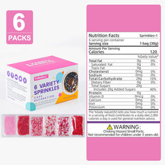 Cobakey Valentines Sprinkles Heart Pink White adds romantic color to treats