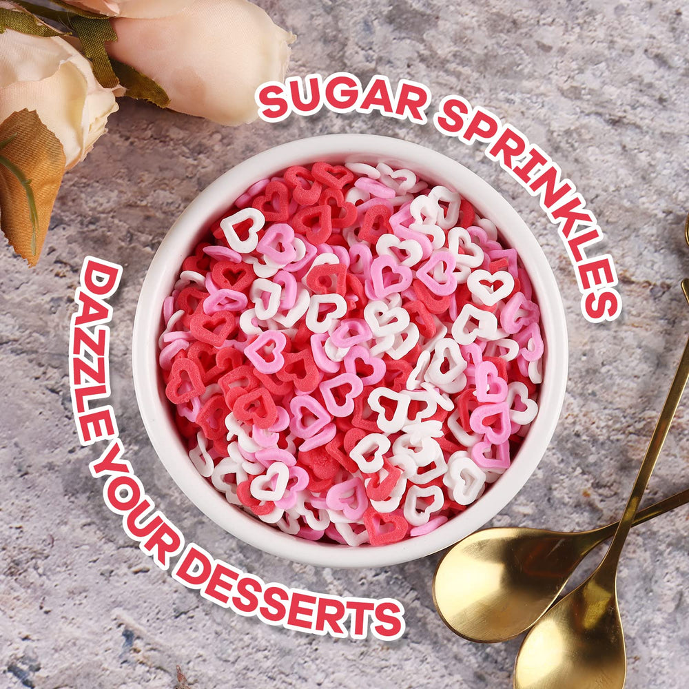 Cobakey Valentines sprinkles on ice cream for a colorful treat