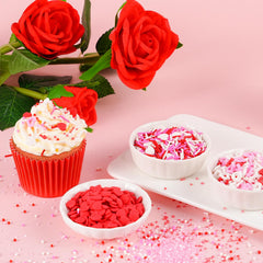 Cobakey Valentines Sprinkles Jimmies Multicolor add texture to cakes