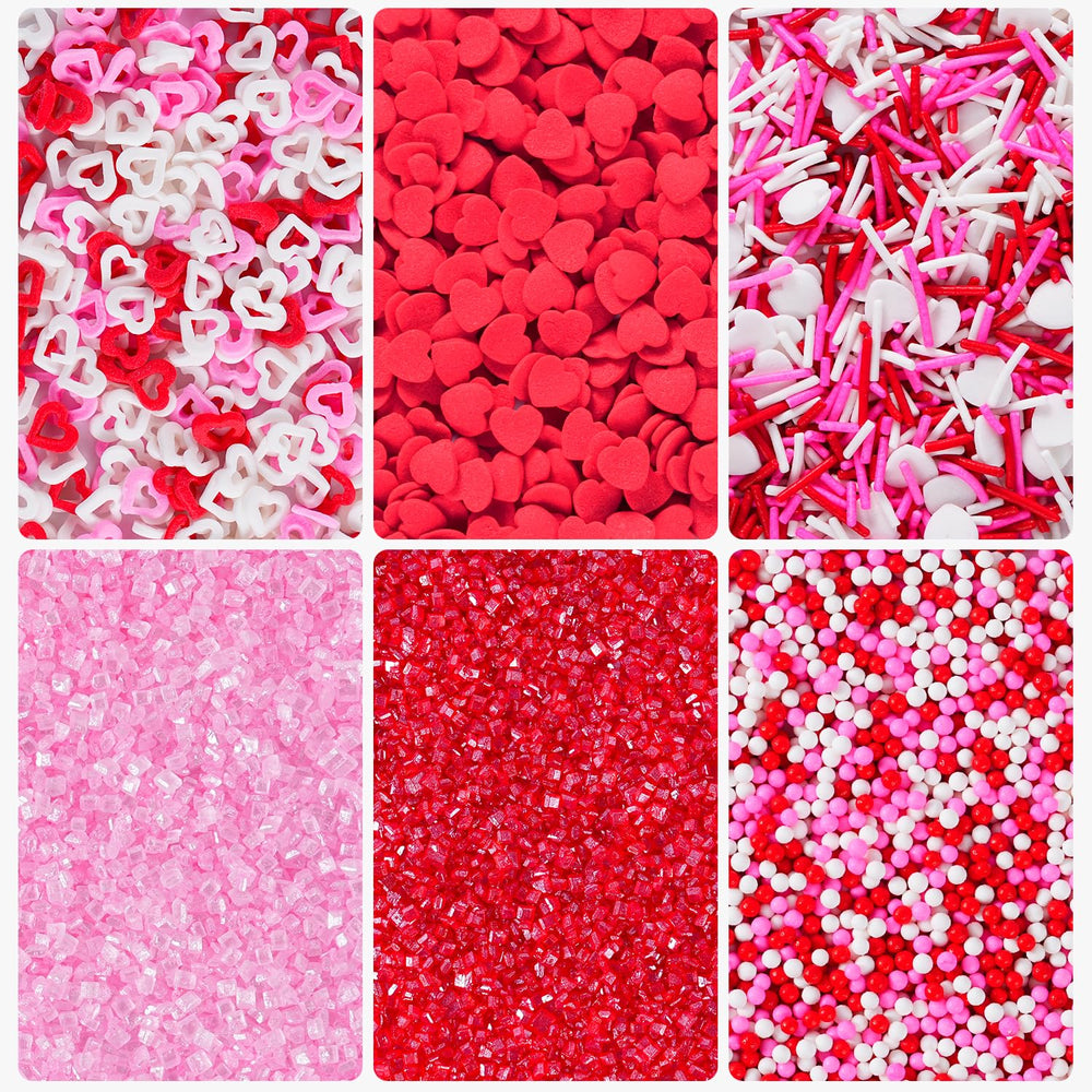 Cobakey Valentines Sprinkles Nonpareils provide tiny sparkle on cookies