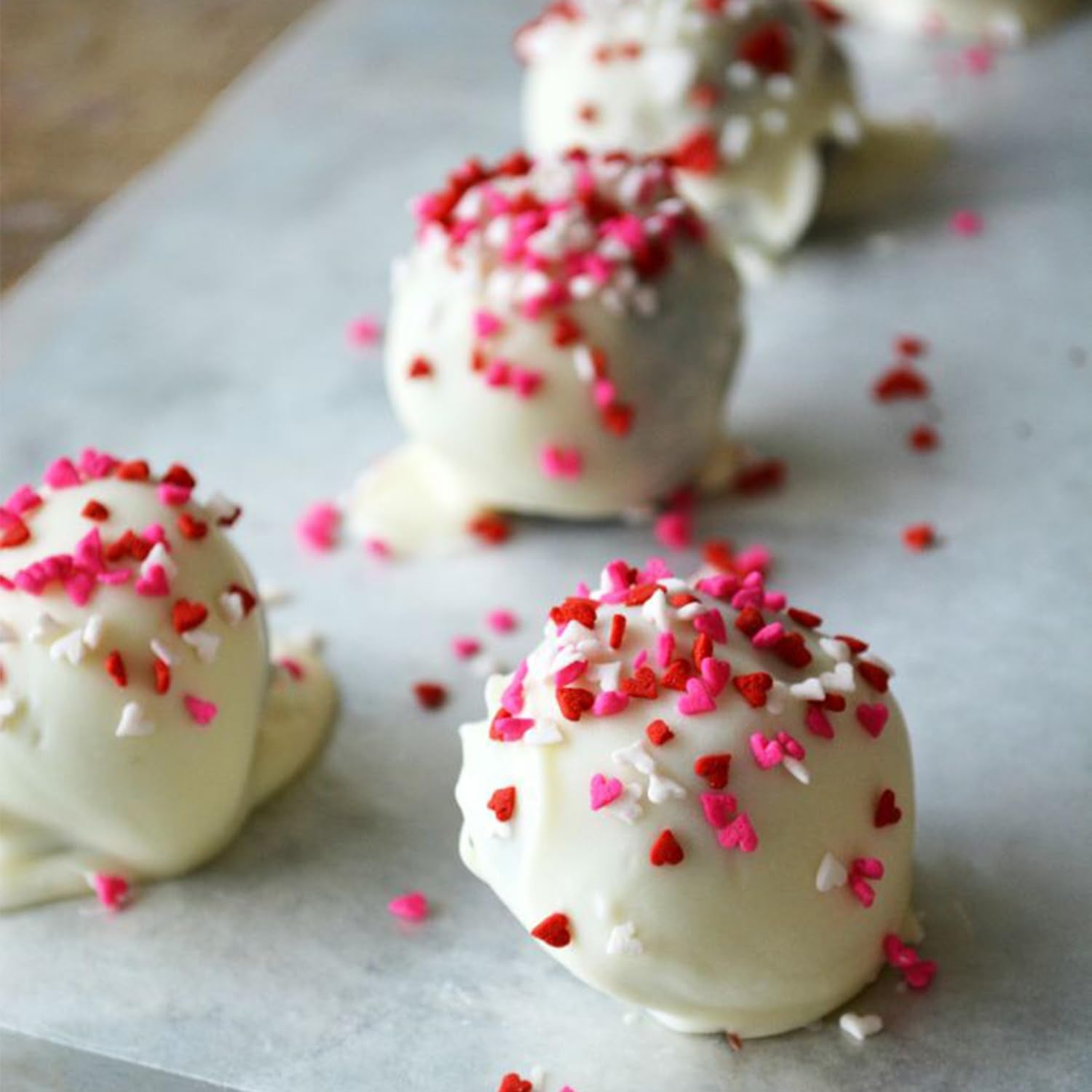Cobakey wedding sprinkles in pink for elegant cake and dessert toppers
