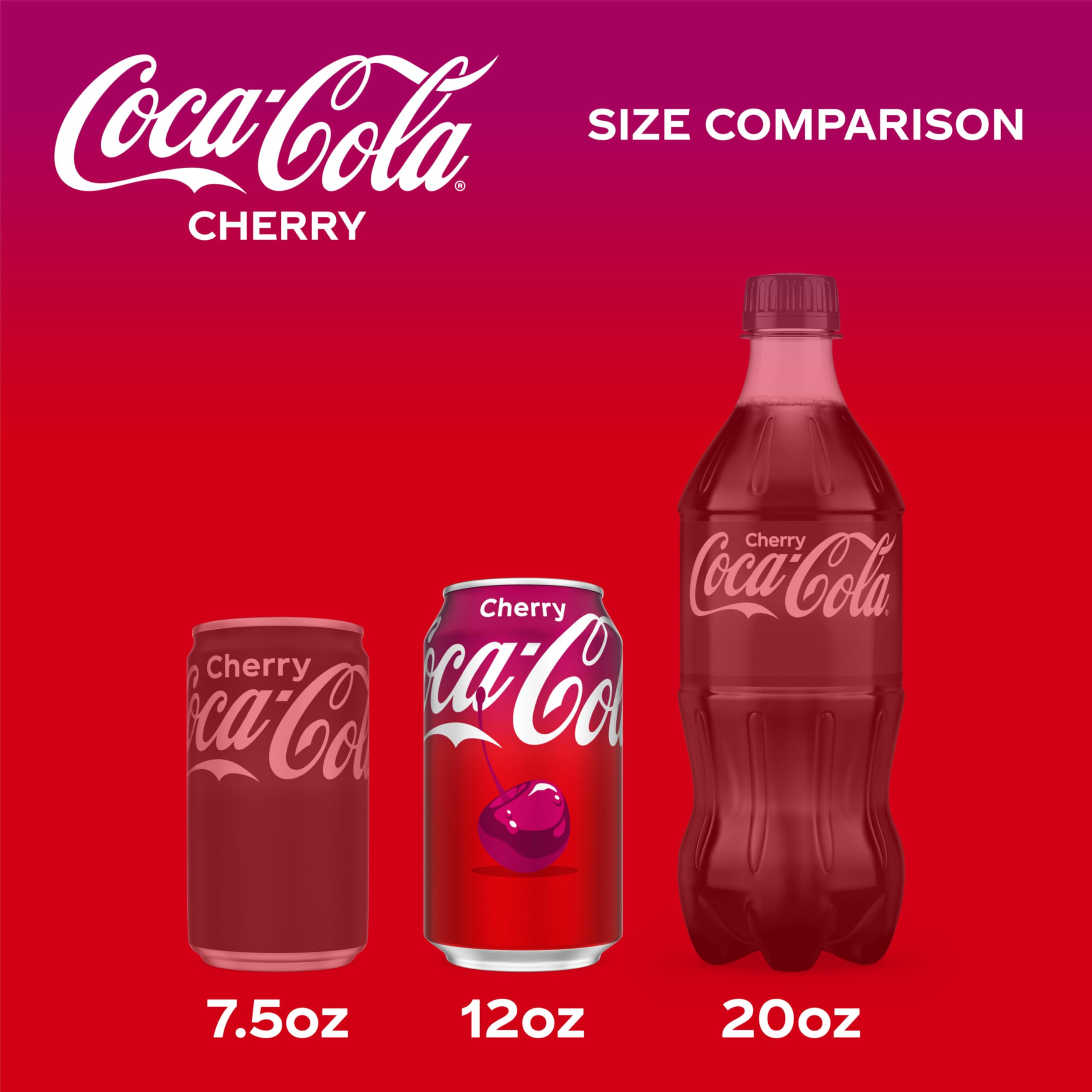Coca-Cola Cherry Coke with fizz ideal for social moments