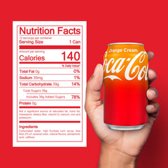 Coca-Cola Orange Cream Soda can front highlighting bold label and flavor