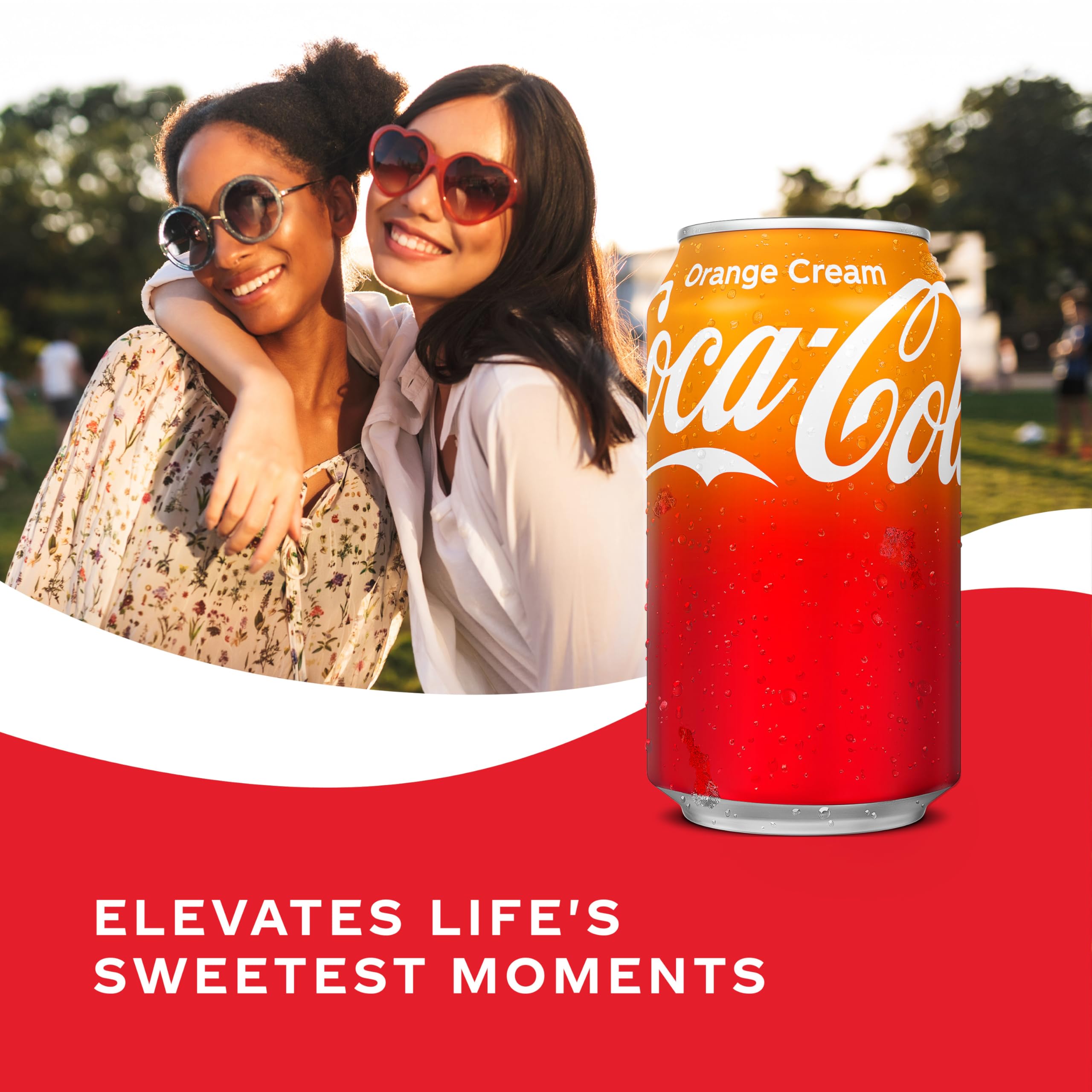 Coca-Cola Orange Cream Soda paired with a meal for flavor balance