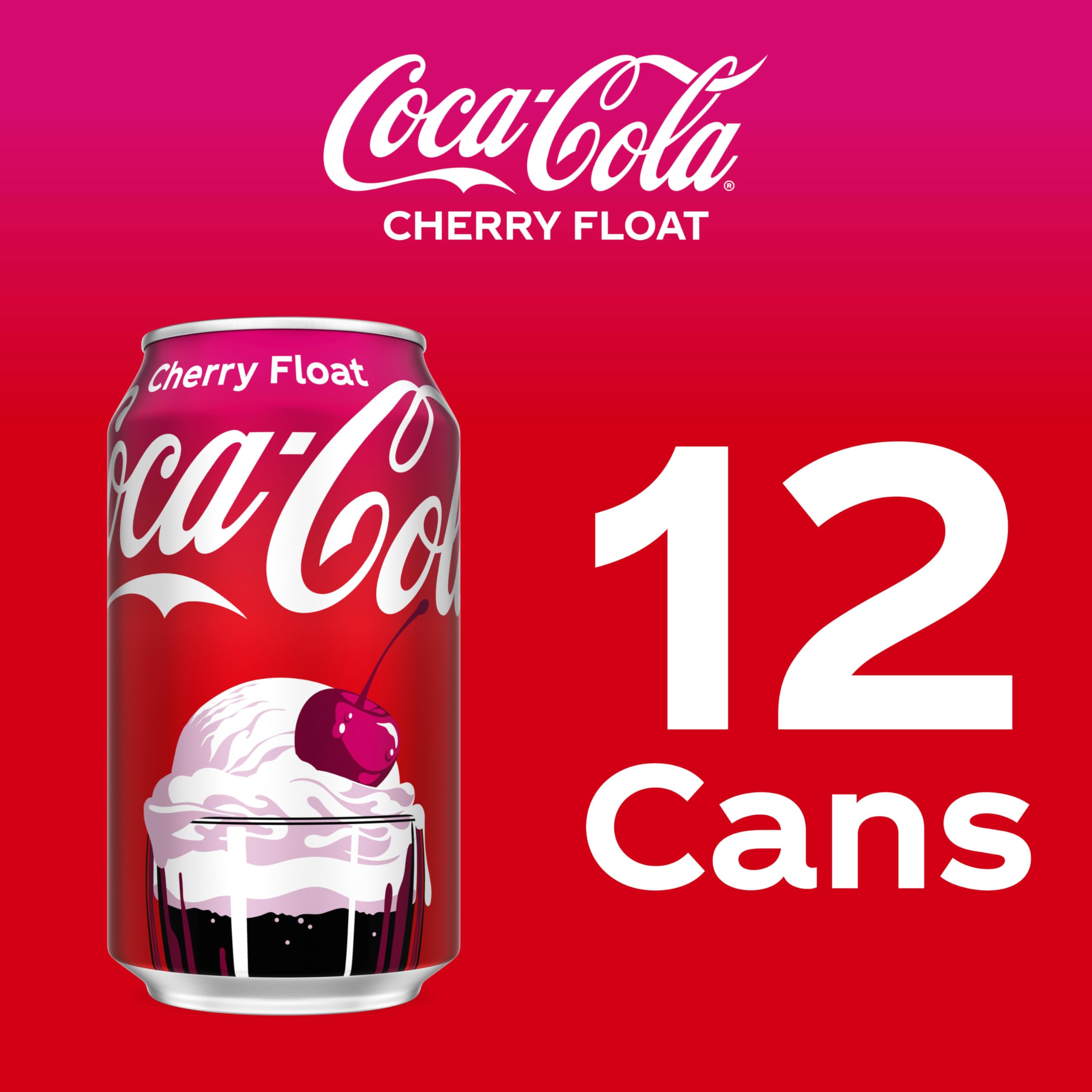 Coca-Cola Zero Cherry Float label close-up reveals nostalgic fountain-inspired branding