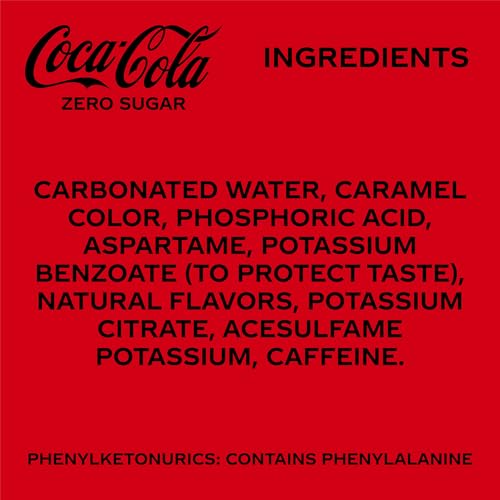 Coca-Cola Zero Sugar bottle angled, convenient on-the-go refreshment.
